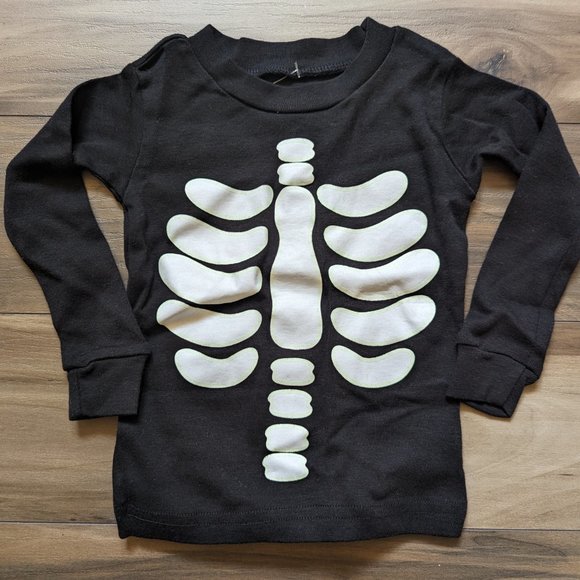 HALLOWEEN Glow In The Dark Baby Boys PJ Costume Pajamas Size 12 Months - Picture 7 of 9